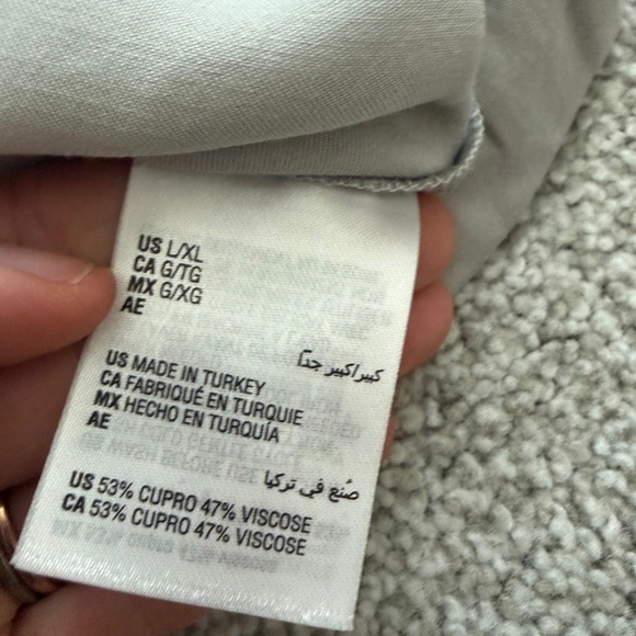 Hotel Collection $280 Kimono Style Satin Robe Womens L/XL Silver Gray Luxury - Picture 8 of 13